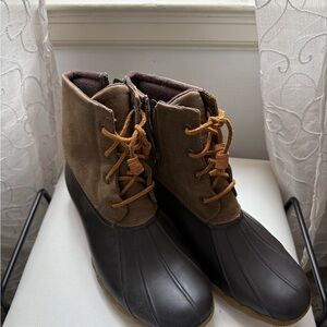 Sperry Women's Brown and Black Boots